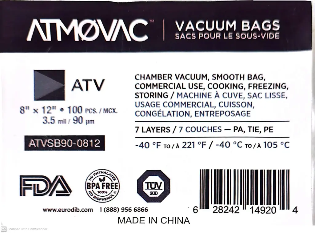 ATMOVAC Vacuum Bags-1x100 PC