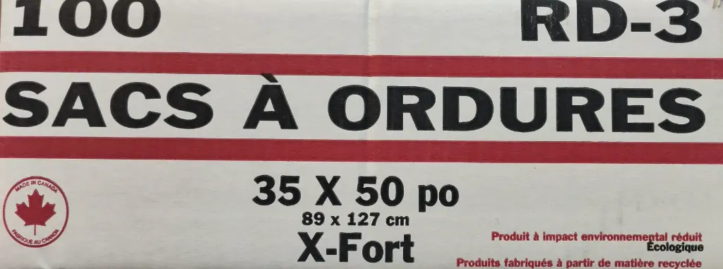 GBG3550 - 35X50 X-FORT GARBAGE BAGS-100CT