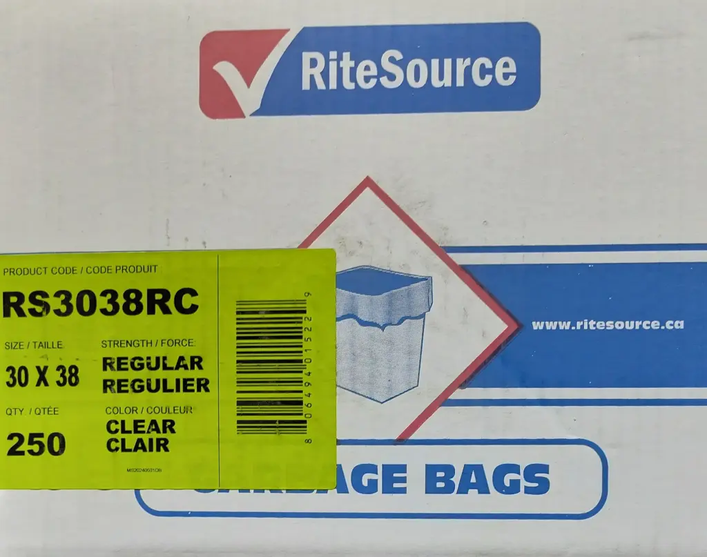 RITESOURCE 30X38 REG CLEAR 250PCS