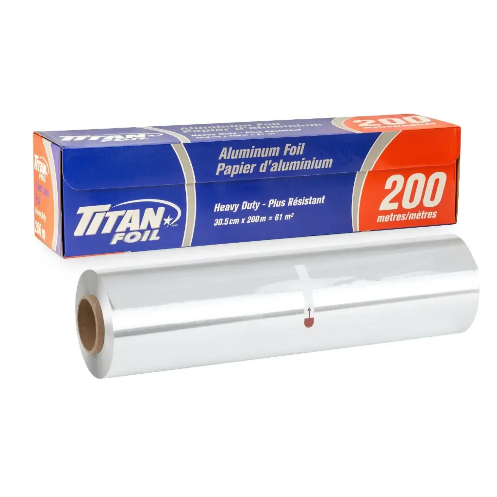 Titan Foil -  Aluminium Foil - Heavy Duty - 30cmx200m - Roll - Each