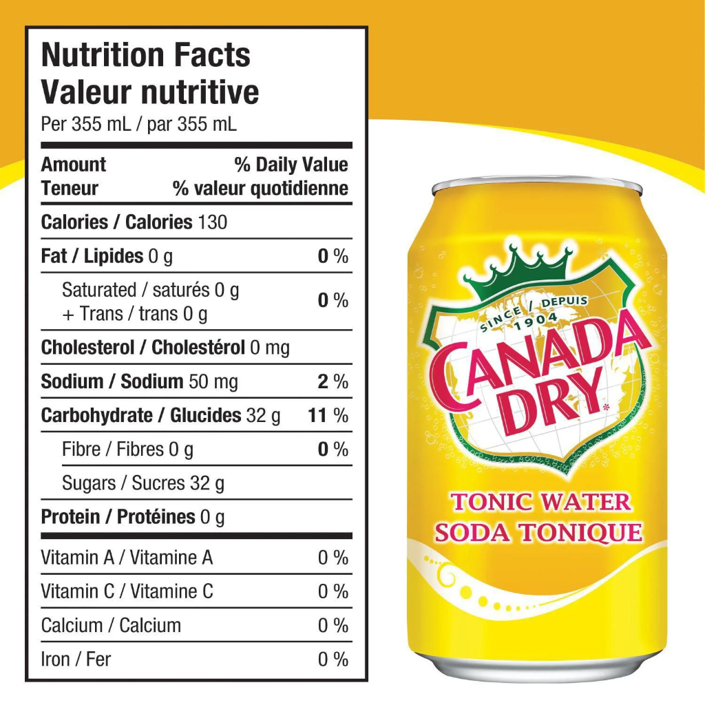 POPTS - Canada Dry Soda Tonique 12x355ML
