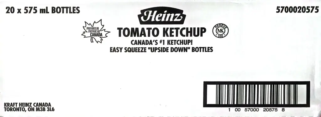 Heinz Tomato Ketchup-20x575 ML