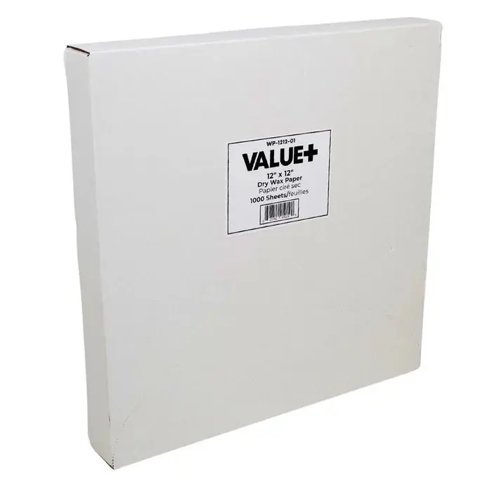 Value+ Dry Wax Paper-12'x12x