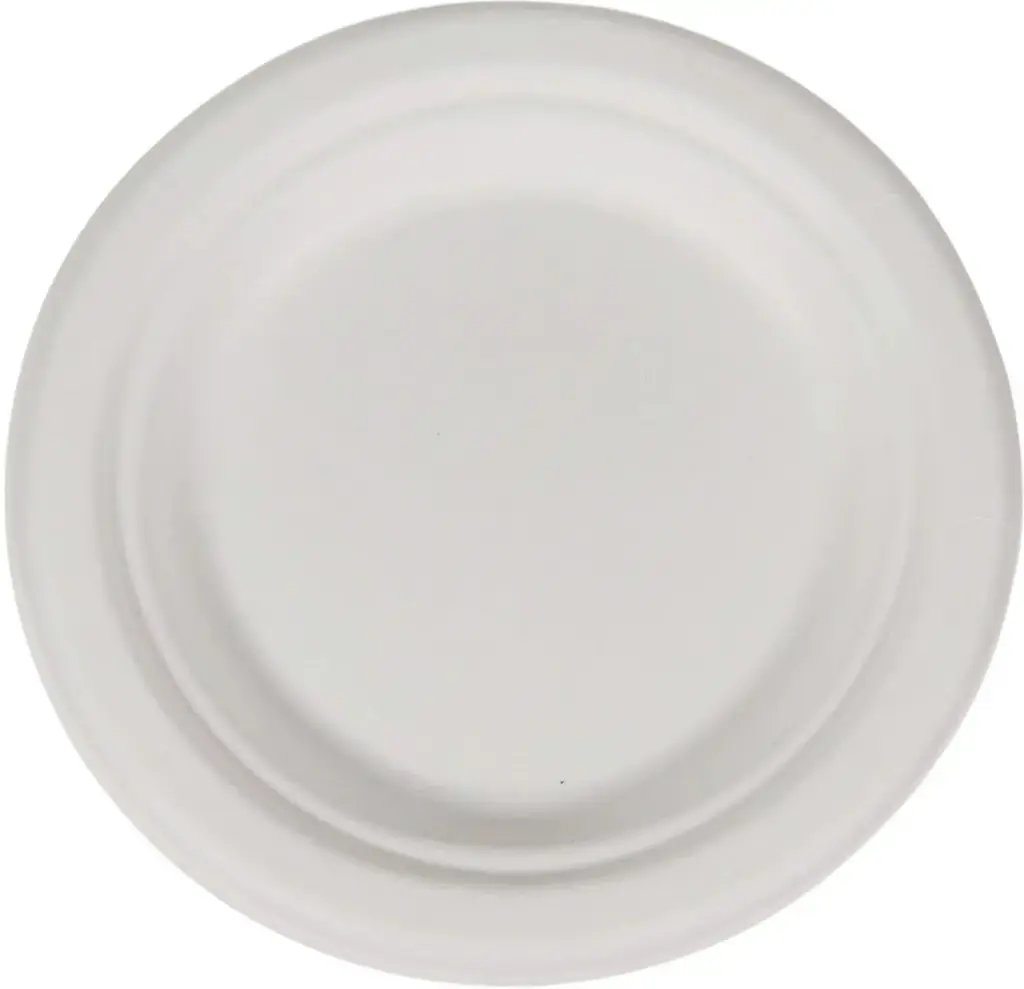 Arrow - 9" Bagasse Plates - 500 pcs - Case