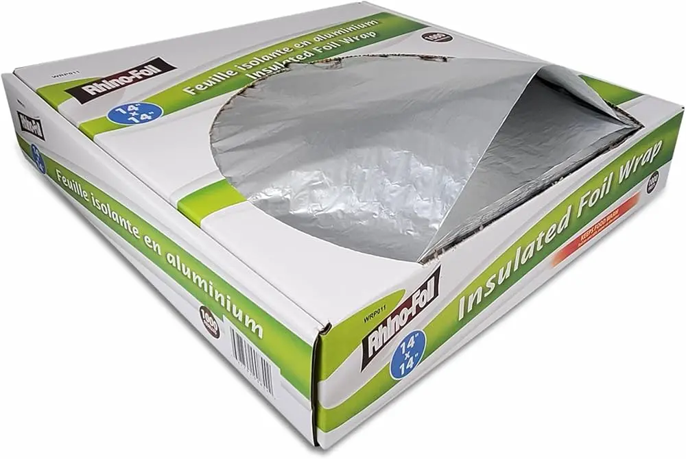 Rhino-Foil - Insulated Foil Wrap - 14"x14" - 1000 pcs - Pack