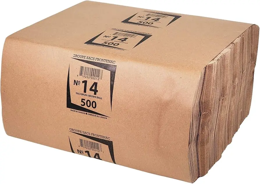 Paper Bag - Kraft - Brown - #14 - 14 lb - 500pcs - Pack