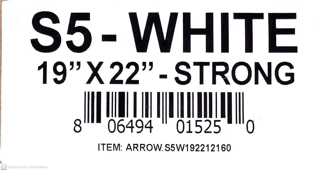 S5 White-19"x22: Strong-Shopping Bag