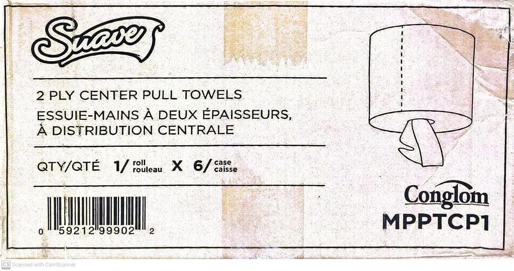 Suave Center Pull Tower-1x6 PC