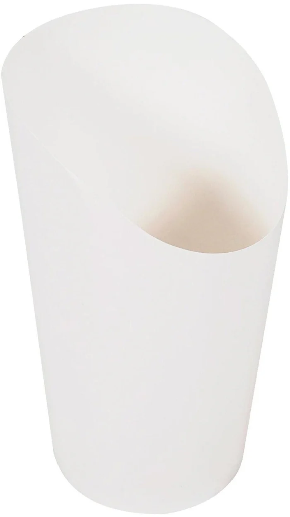 Eco Craze 7oz White Paper French Fry Container-1x500 PC