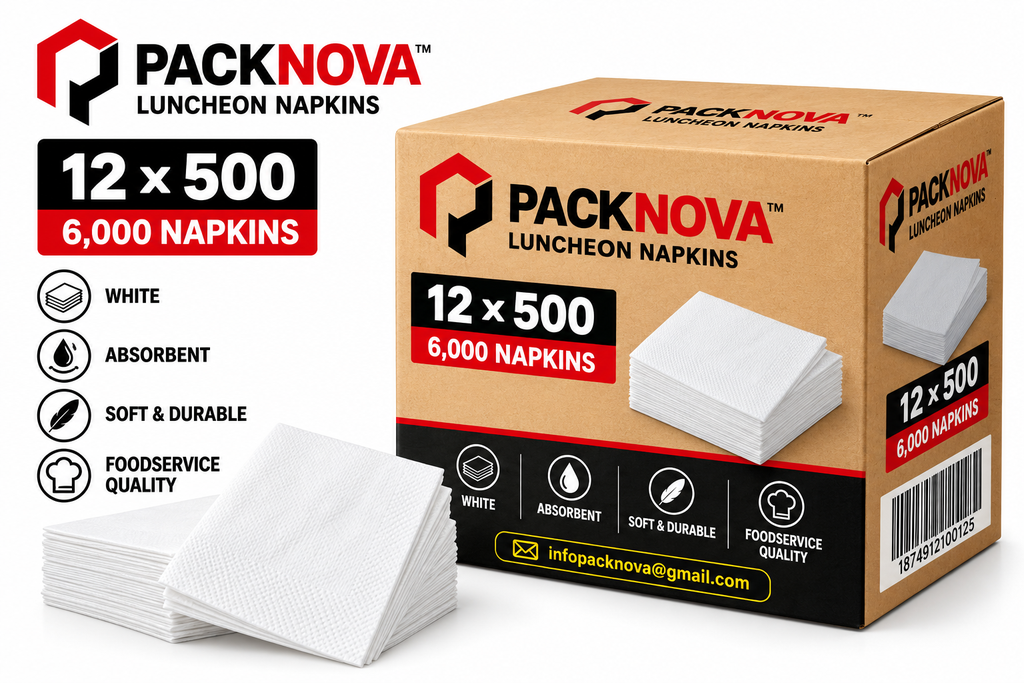 [NAPA004] Packnova  - Lunch Napkins - 12x500 - Case