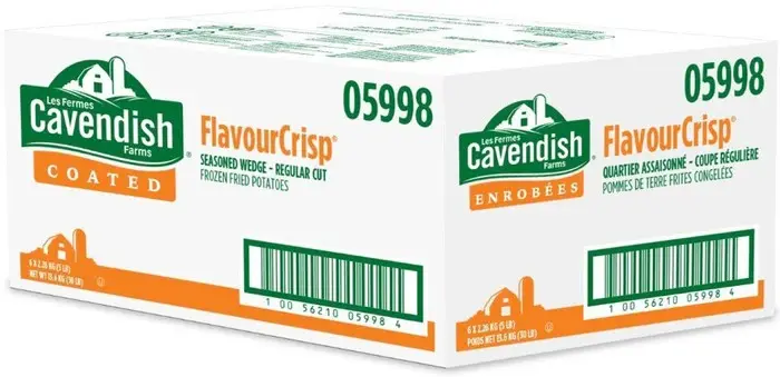 [FROC006] Cavendish - Potato Wedges - Tuscan Herb - 8 Cut - 05998 - 6x5lb