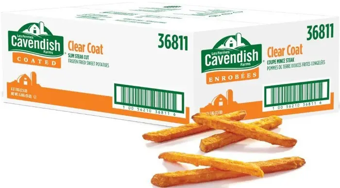 Cavendish French Fries - Sweet Potato - Slim Steak - 36811- 6x2.5 lb