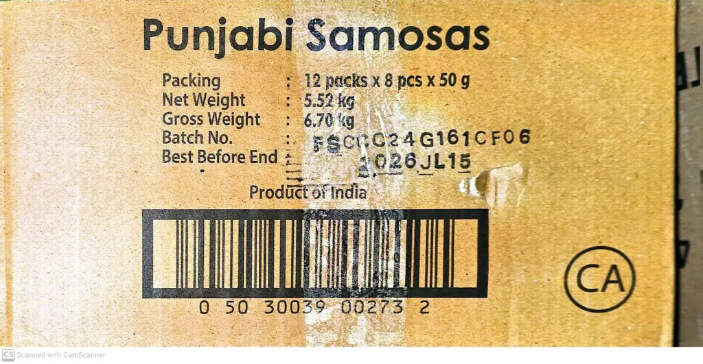 Punjabi Samosa-1x5.52 Kg