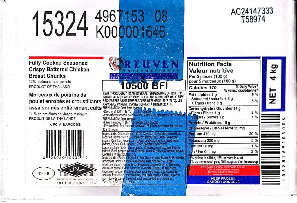 Reuven Breast Chunks-2x2=4Kg