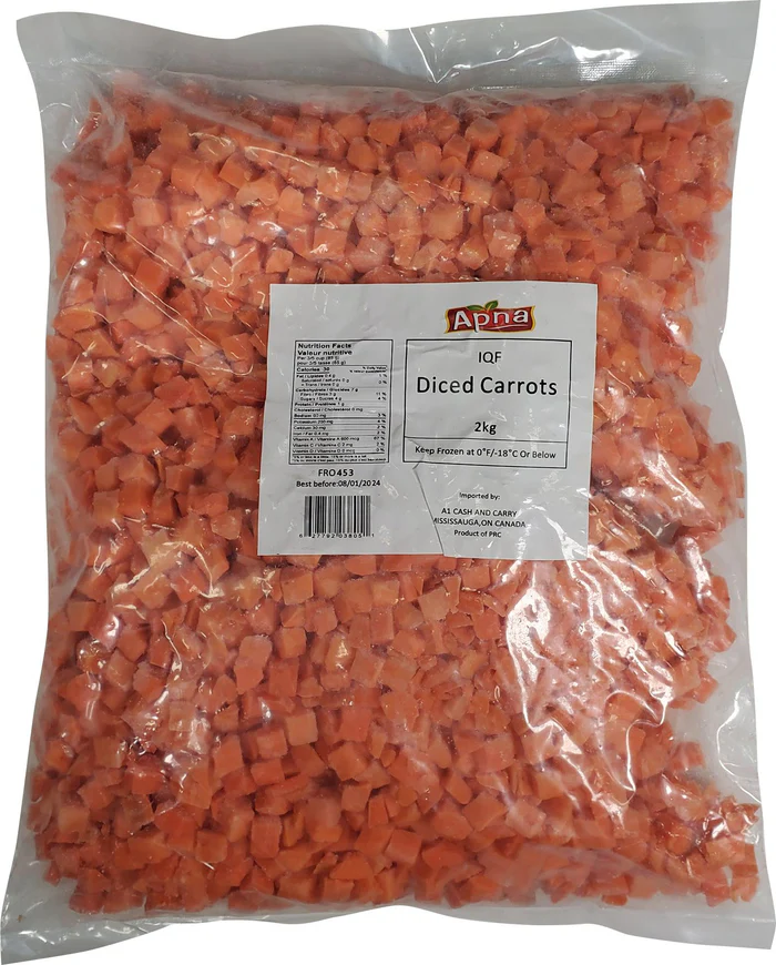 Apna IQF Diced Carrots-6x2Kg