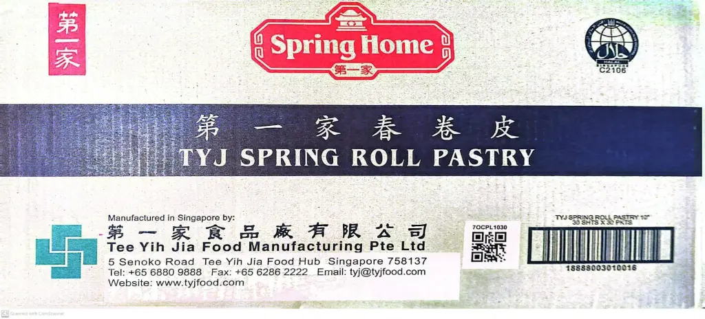 TYJ Spring Roll Pastry-