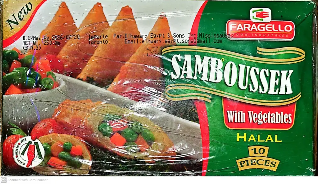 Faragello Samboussek-Vegetables-1x10 PC