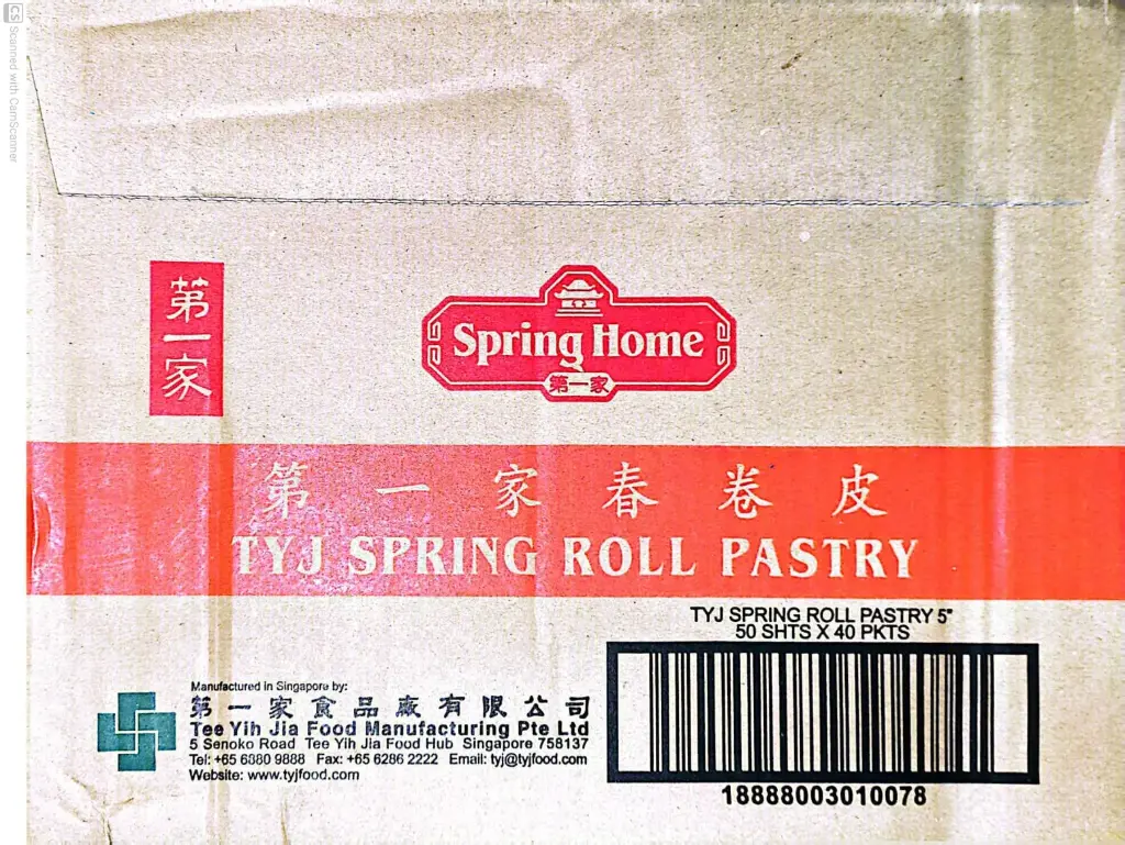 Spring Home-TYJ Spring Roll Pastry-50 x 40