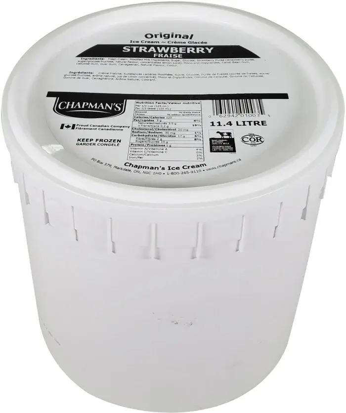 [DAIC003] Chapman's - Ice Cream - Strawberry Bucket - Markdale - 11.4L