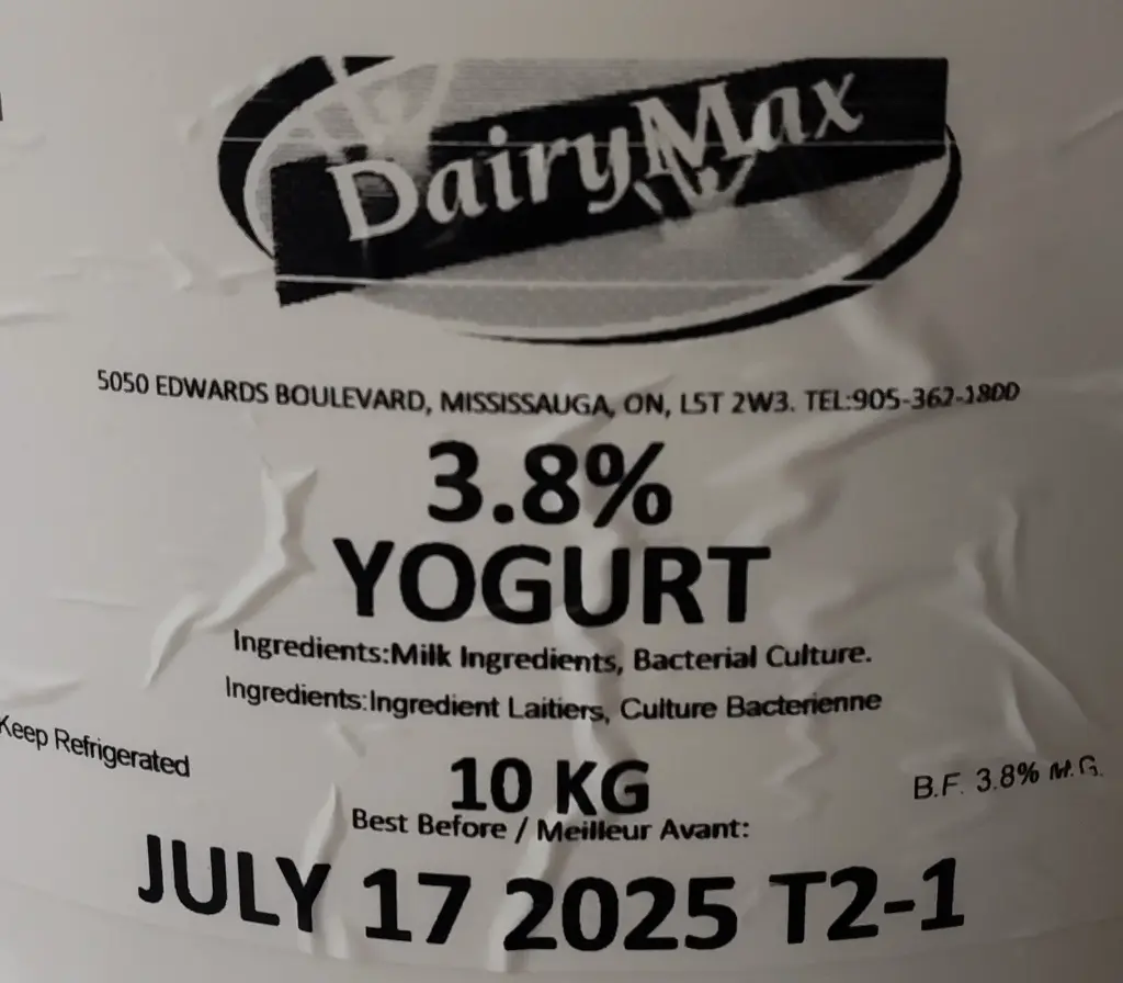 Dairy Max Yogurt 3.8% - 10kg