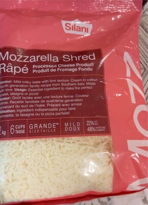Silani - Mozzarella Shreded - 2 Kg - Each