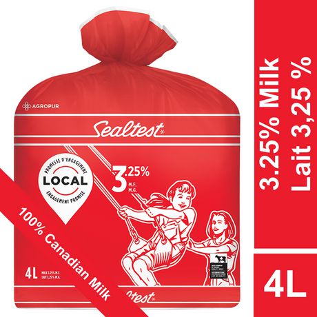 [MLK44] Sealtest 3.25% Homo Milk 3.25% - 4 x 4L