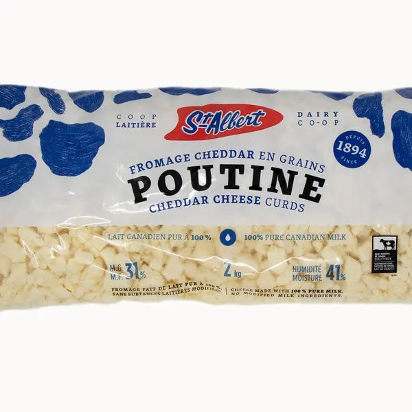 St Albert- Poutine cheese Curds - 1 X2KG