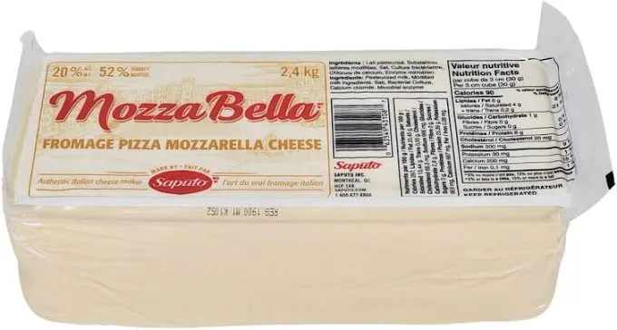 Mozza Bella Formage pizza cheese 2.4 Kg