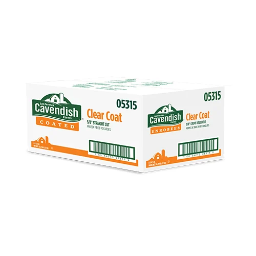 Cavendish French Fries - Clear Coat - 3/8 - 05315- 6x5lb