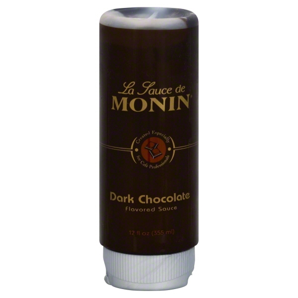 Monin Dark Chocolate Flavored Sauce-1x355Ml