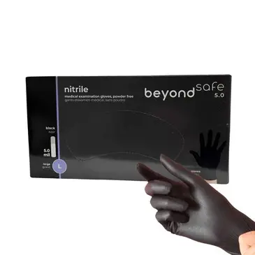 Nitrile beyond safe-Black Noir-5.0-Medium-1x100