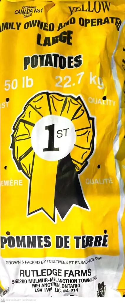 Potatoes Rutledge Farms-1x22.7 Kg