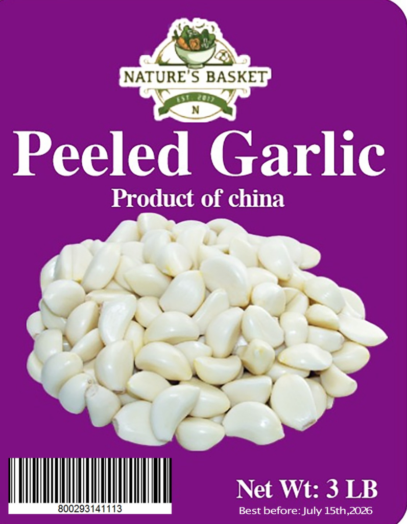 Peeled Garlic - (1 x 3lb)