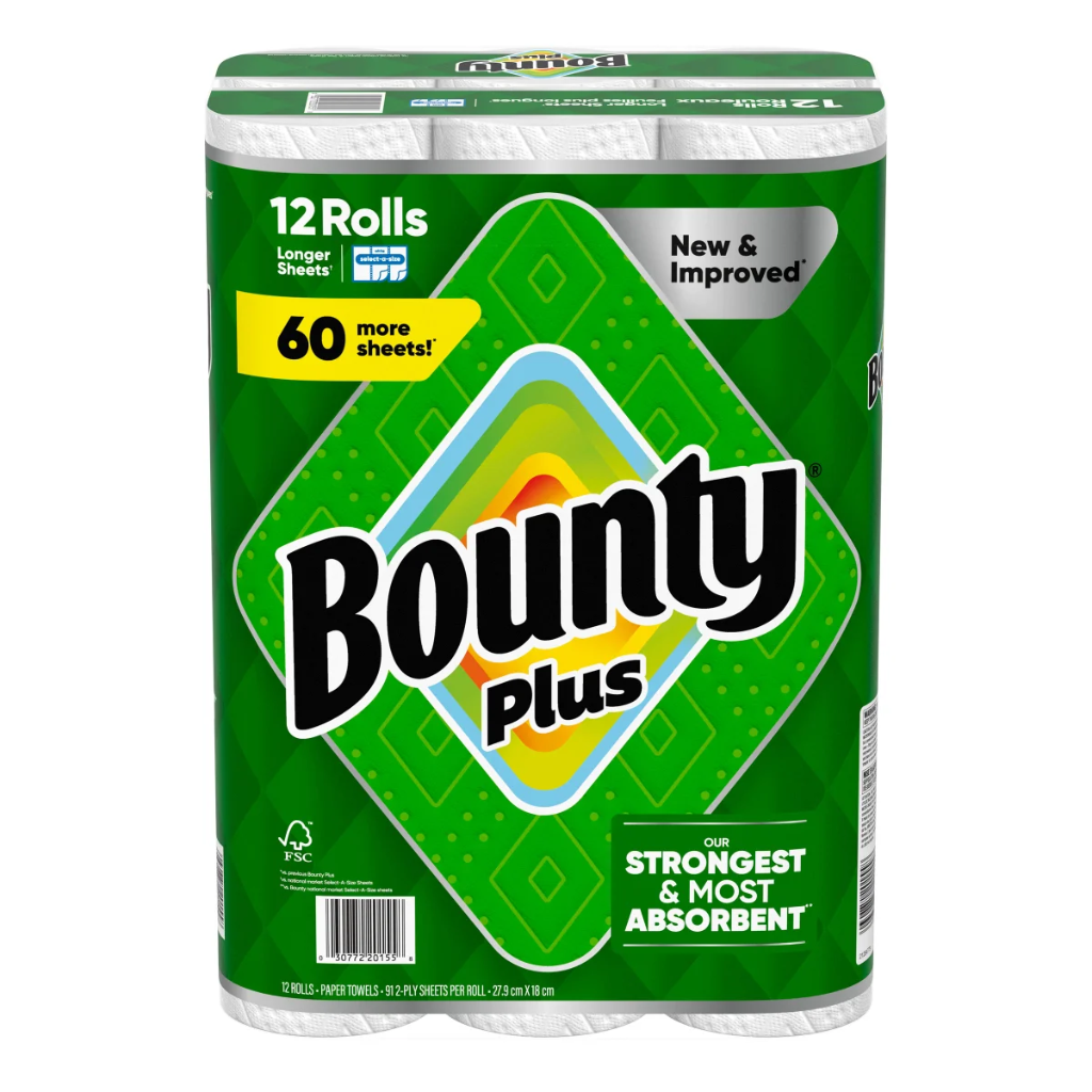 Bounty Plus Paper Towel 12 × 91 Sheets