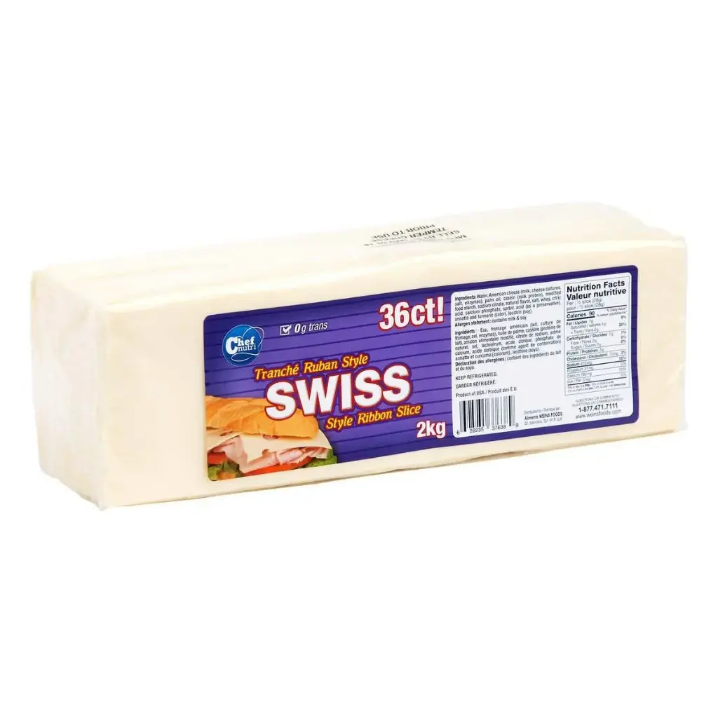 Armstrong Ribbon Swiss Slices Cheese -2x2 Kg