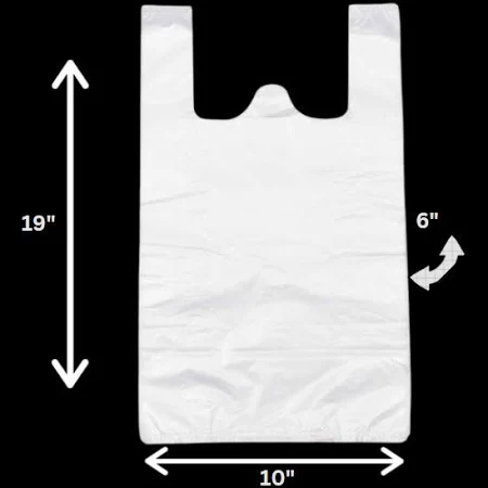 S2 White-15"18" Strong Shopping Bag