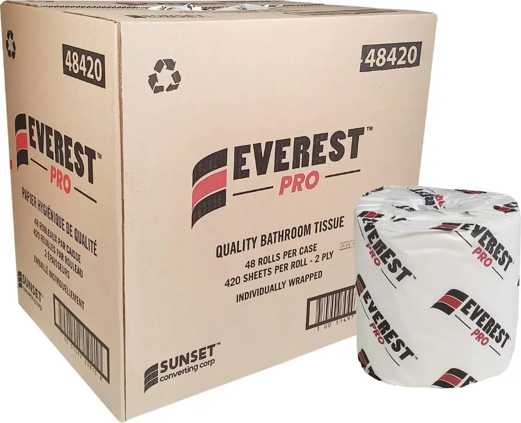 Everest Pro - 2 ply Bathroom Tissues - 420 Sheets - 48420 - 48 Rolls /Case