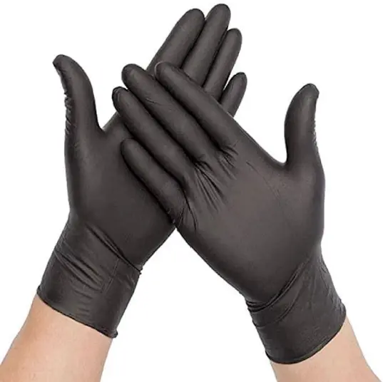 Black Nitrile Gloves Large - 1x100