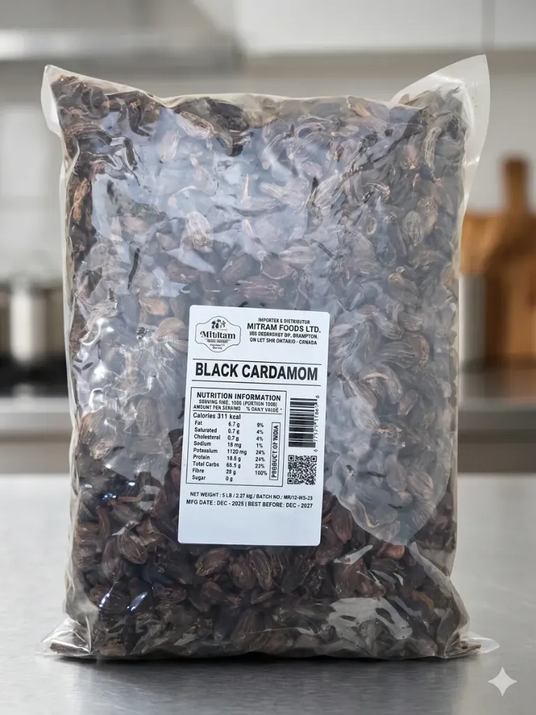 Mitram - Black Cardamom - 5lb - Each