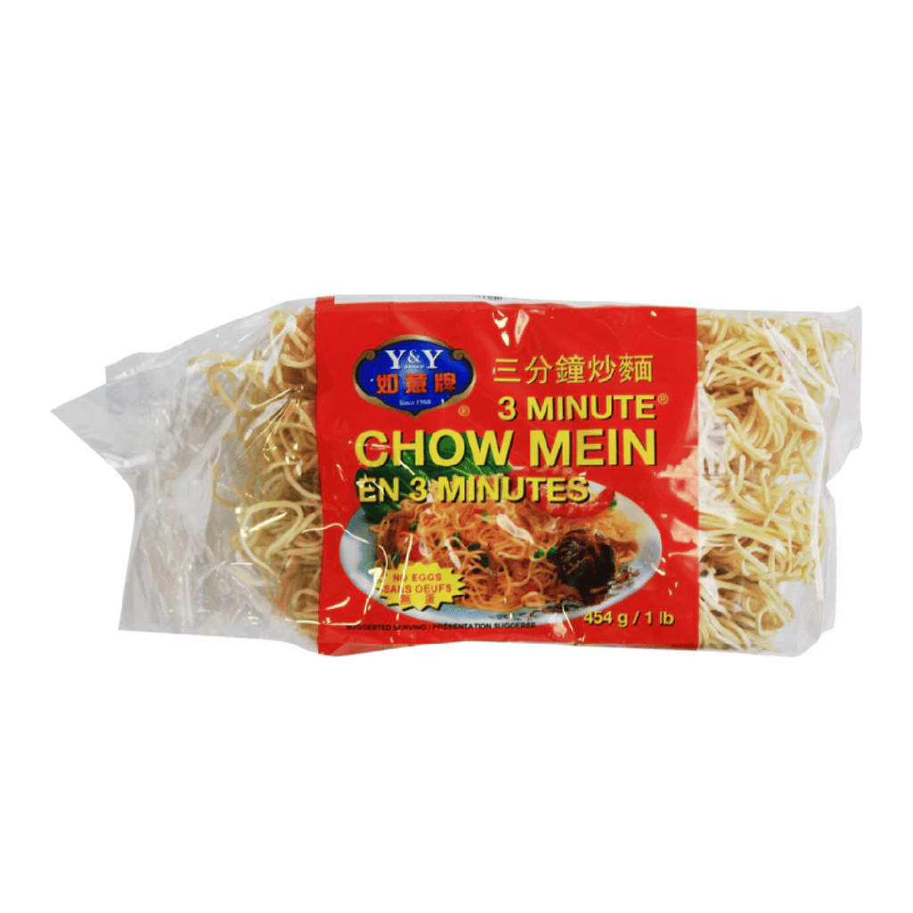 Y&Y  - 3 minute Chow Mein Noodles No Eggs -12x454g - Case