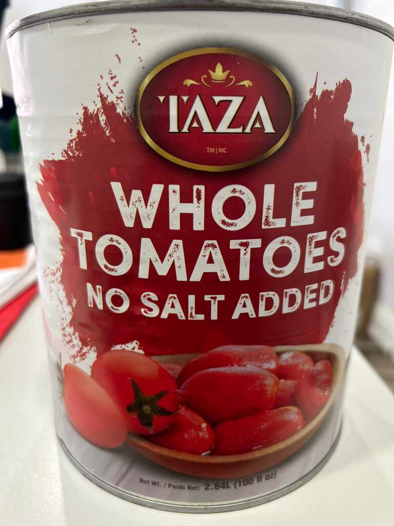 Taza Whole Tomato NSA-2.84L x 6 Case