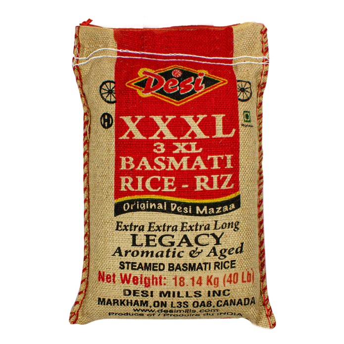 [RICD020] Desi - XXL Steamed Basmati Rice - 40lb