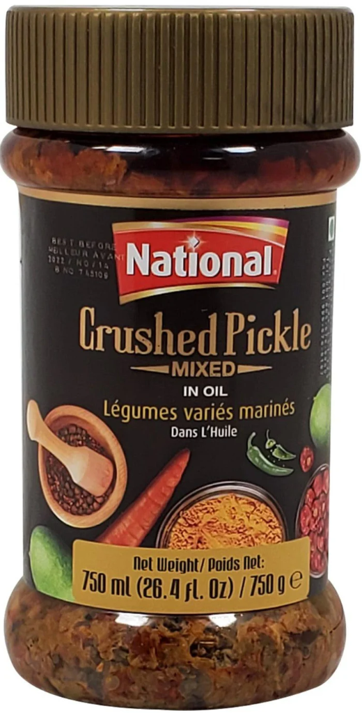 National - Crushed Pickle Mixed in Oil - 6x750g - Pack