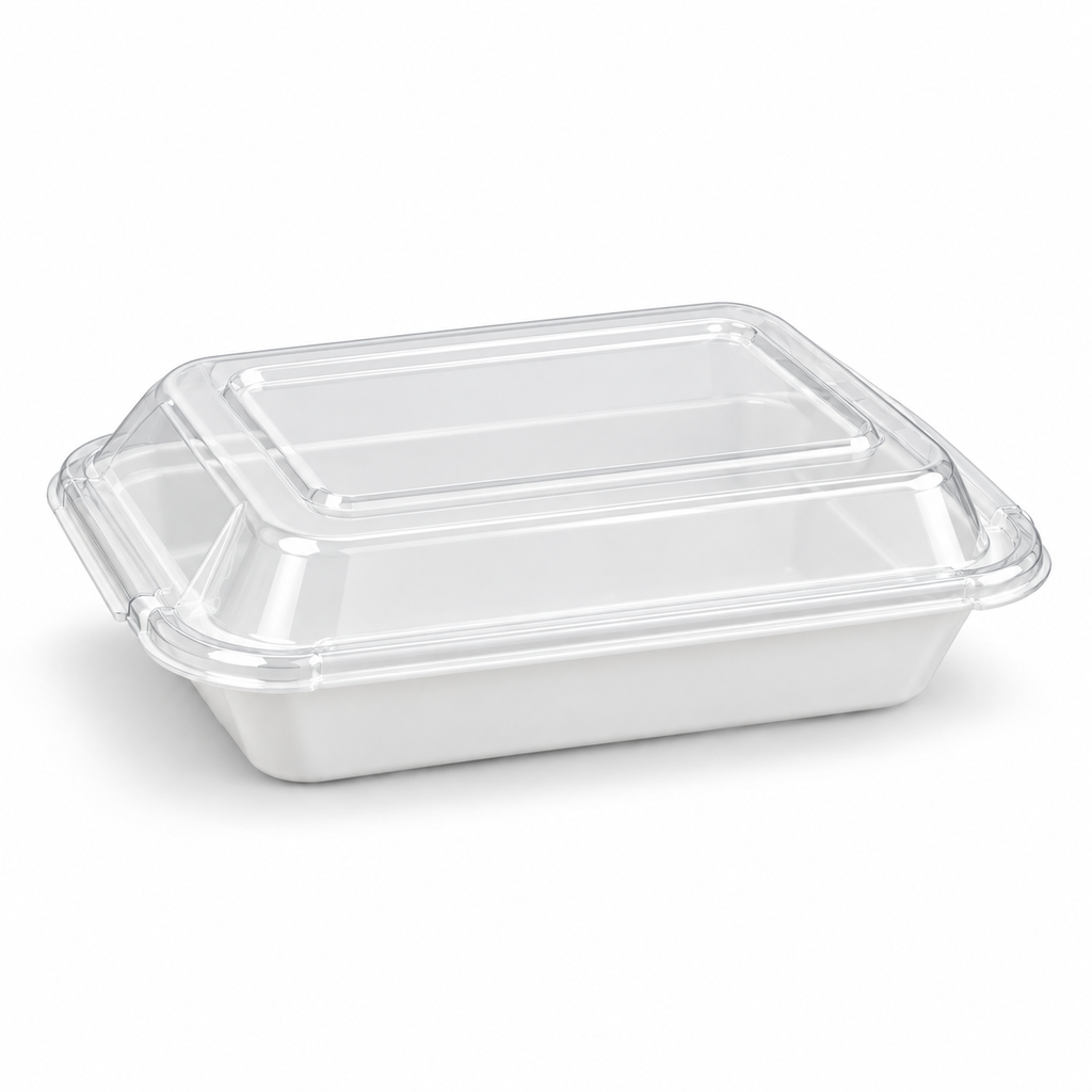Brown Box - 7" Round Combo White 24oz - 150 Ct - Case