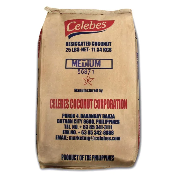 Celebes- Desiccated Shredded Coconut- 25LB- Each