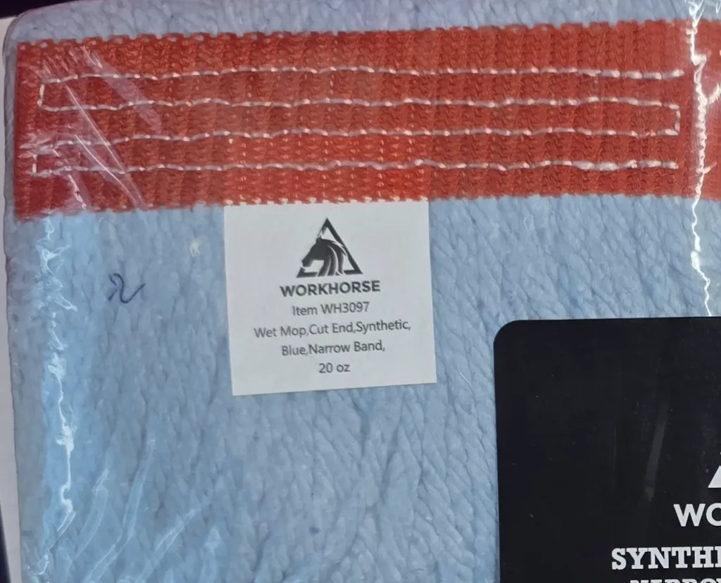 WORKHORSE WET MOP 1PACK