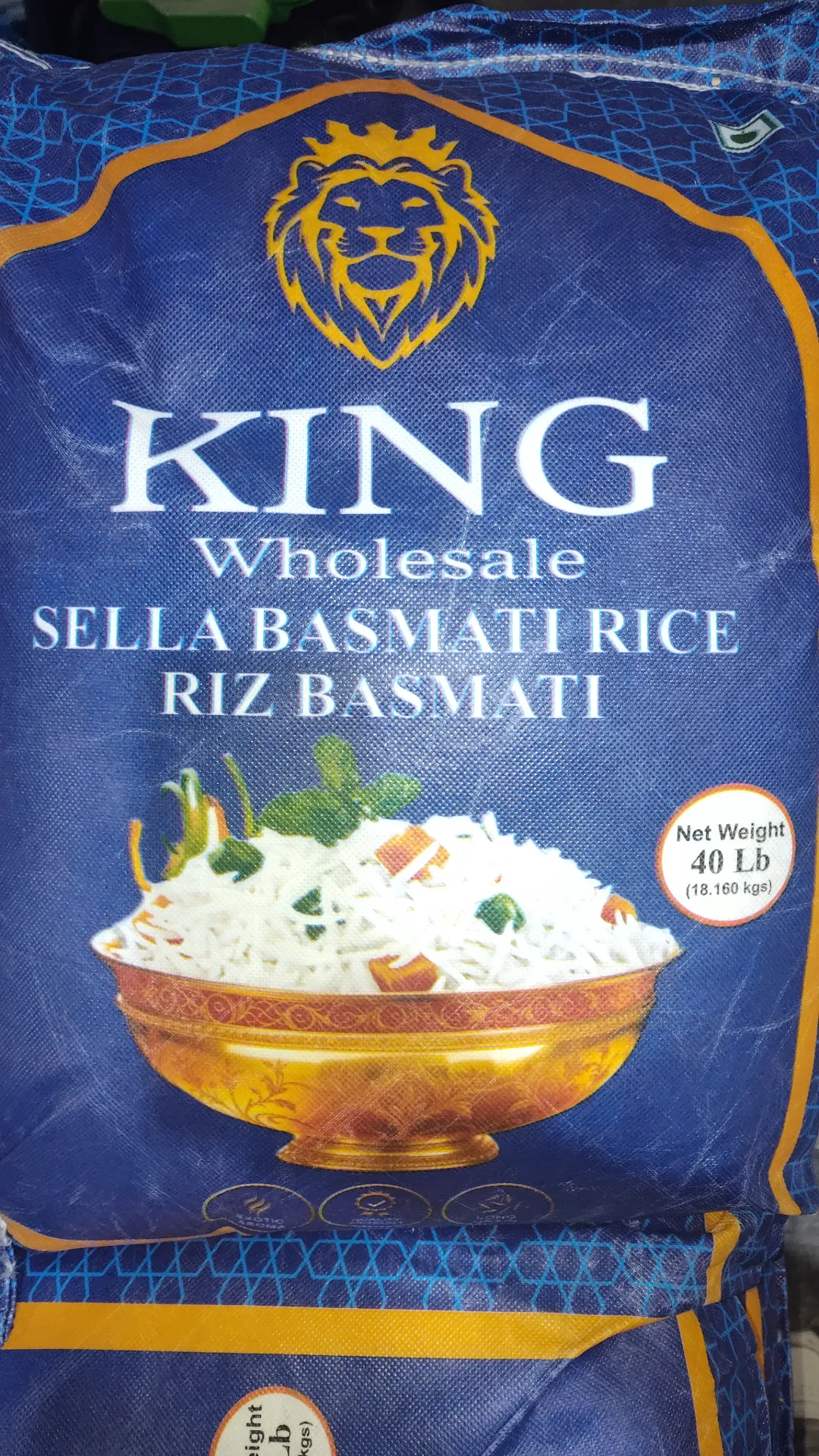 King Sella Rice 40lb
