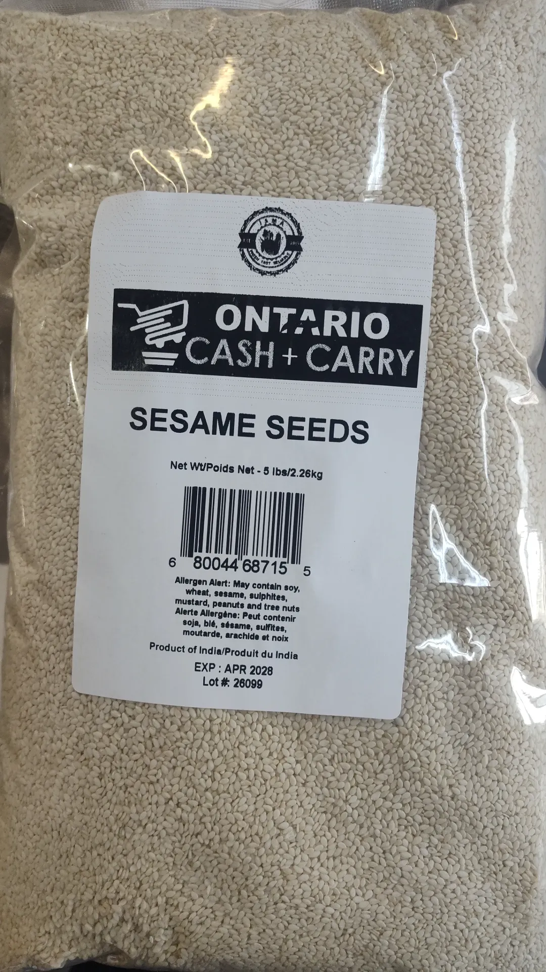 ONCC Sesame Seed 5lb