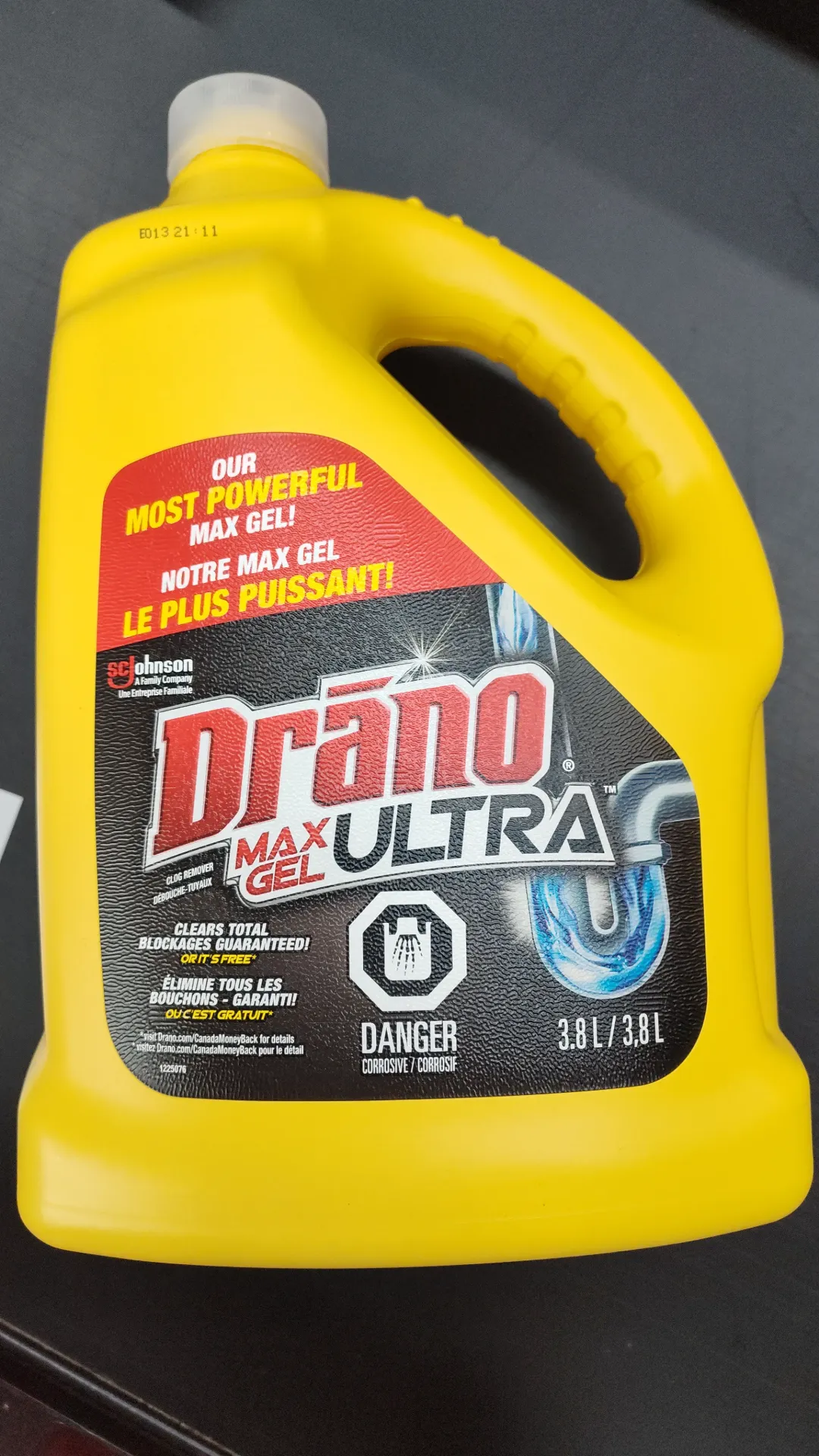 SC Johnson Drano Clear Blockage 1x3.78Lt