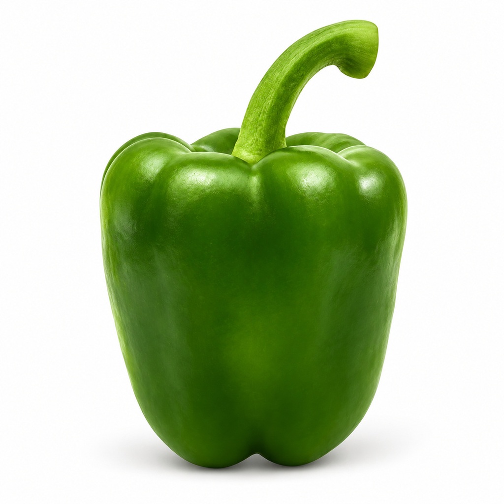 Fresh Green Peppers - 22-25 lb - Case